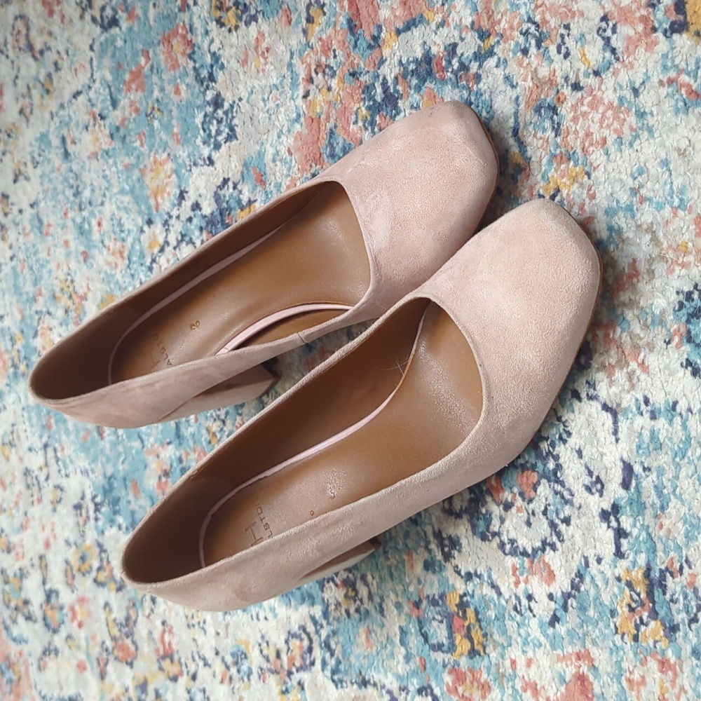 H by Halston heel pink suede